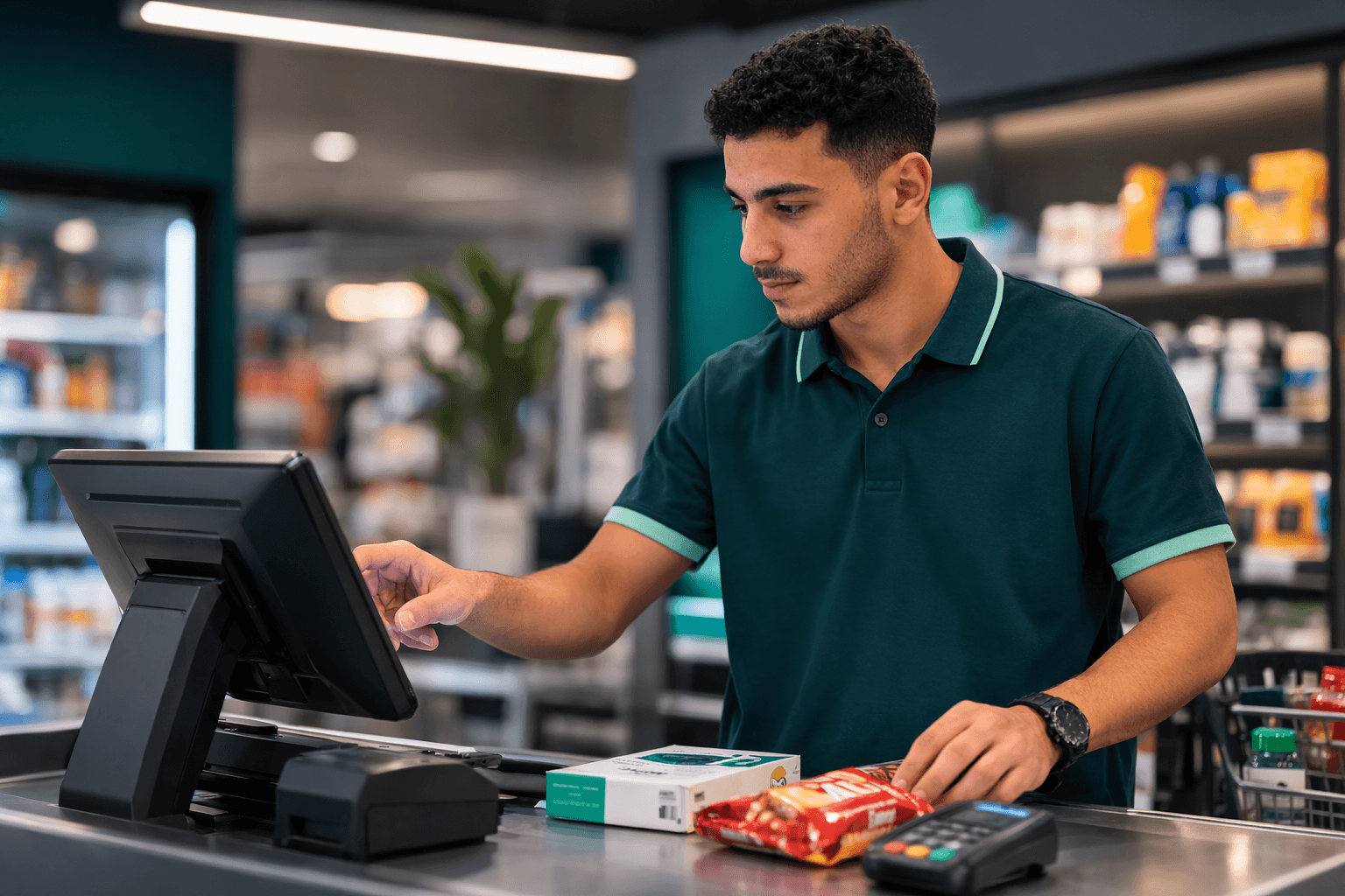 Business manager using the gig staffing app